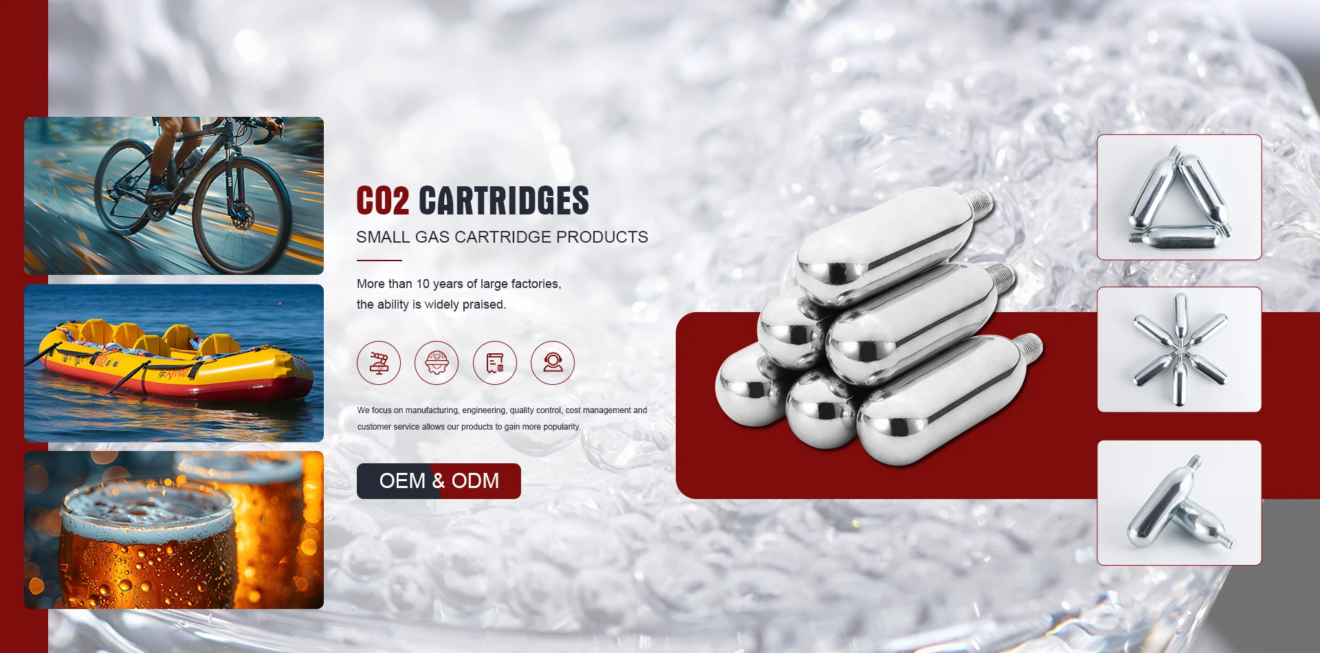 CO2 கார்ட்ரிட்ஜ்கள் தொழிற்சாலை